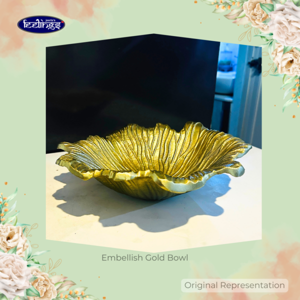 Embellished Gold Bowl - Image 2