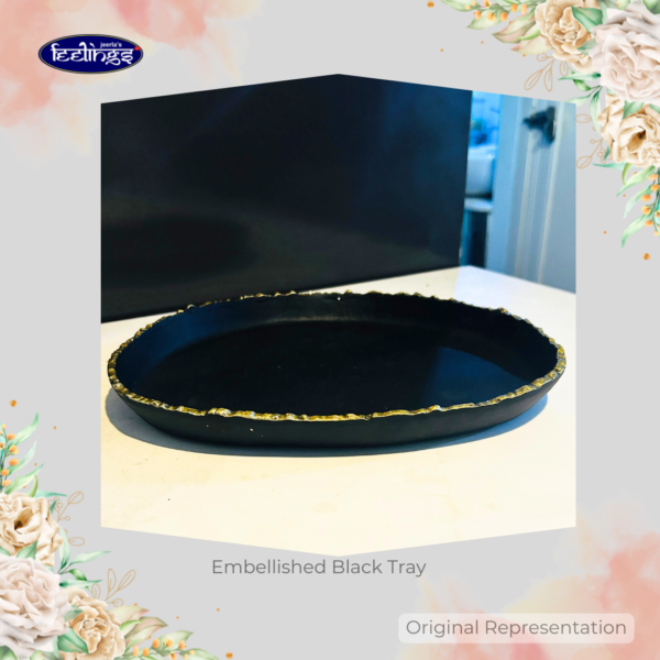 Embellished Black Tray - Image 3