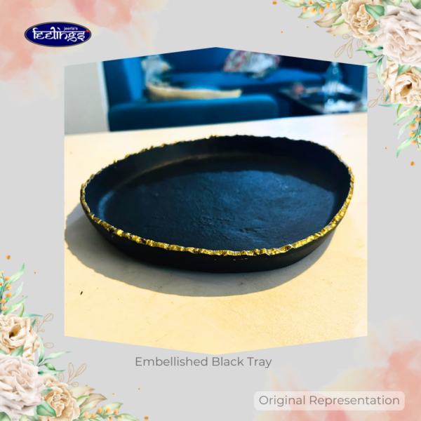 Embellished Black Tray - Image 4